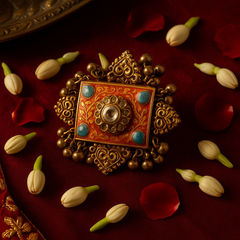 Aranya Antique Enamel Ring