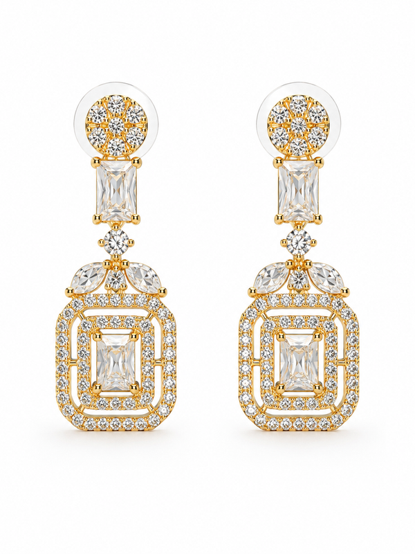Aurelia Deco Drop Earrings