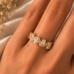 Wave Eternity Ring