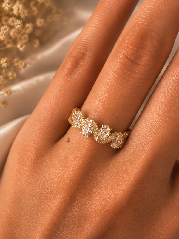 Wave Eternity Ring