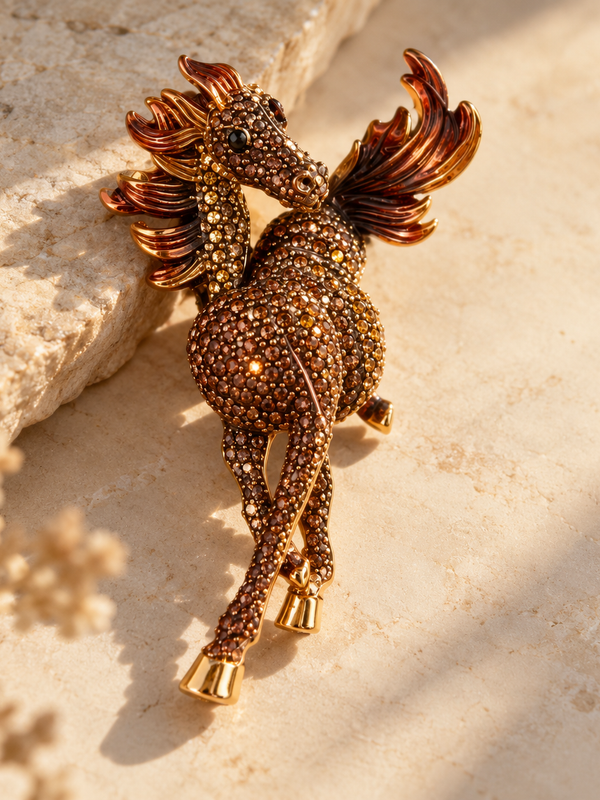 Ashva Agni Brooch