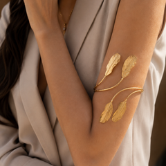 Zephyra Feather Arm Cuff