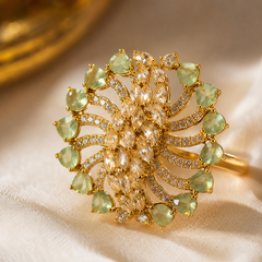 Aurelia Mint Statement Ring