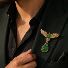 The Emerald Flight Brooch