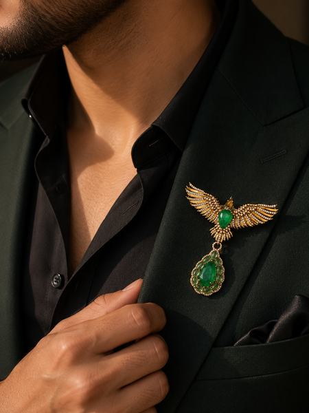 The Emerald Flight Brooch