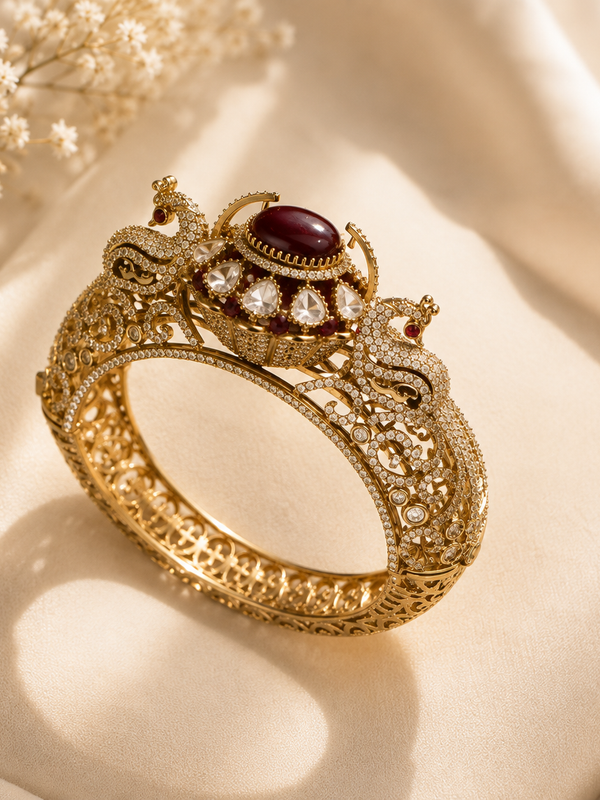 Mayura Ruby Statement Bracelet