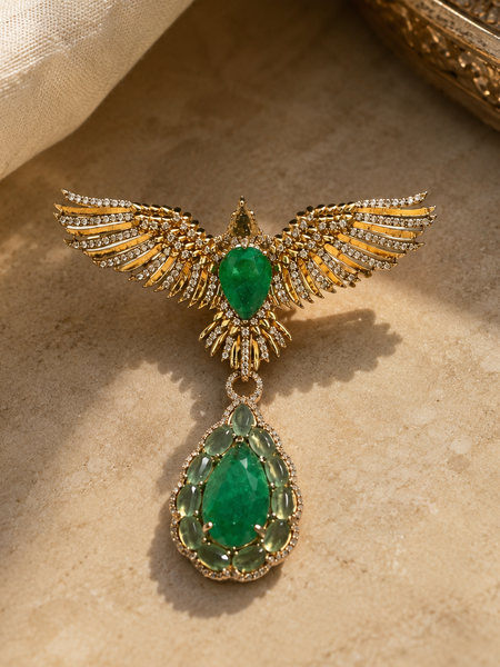The Emerald Flight Brooch