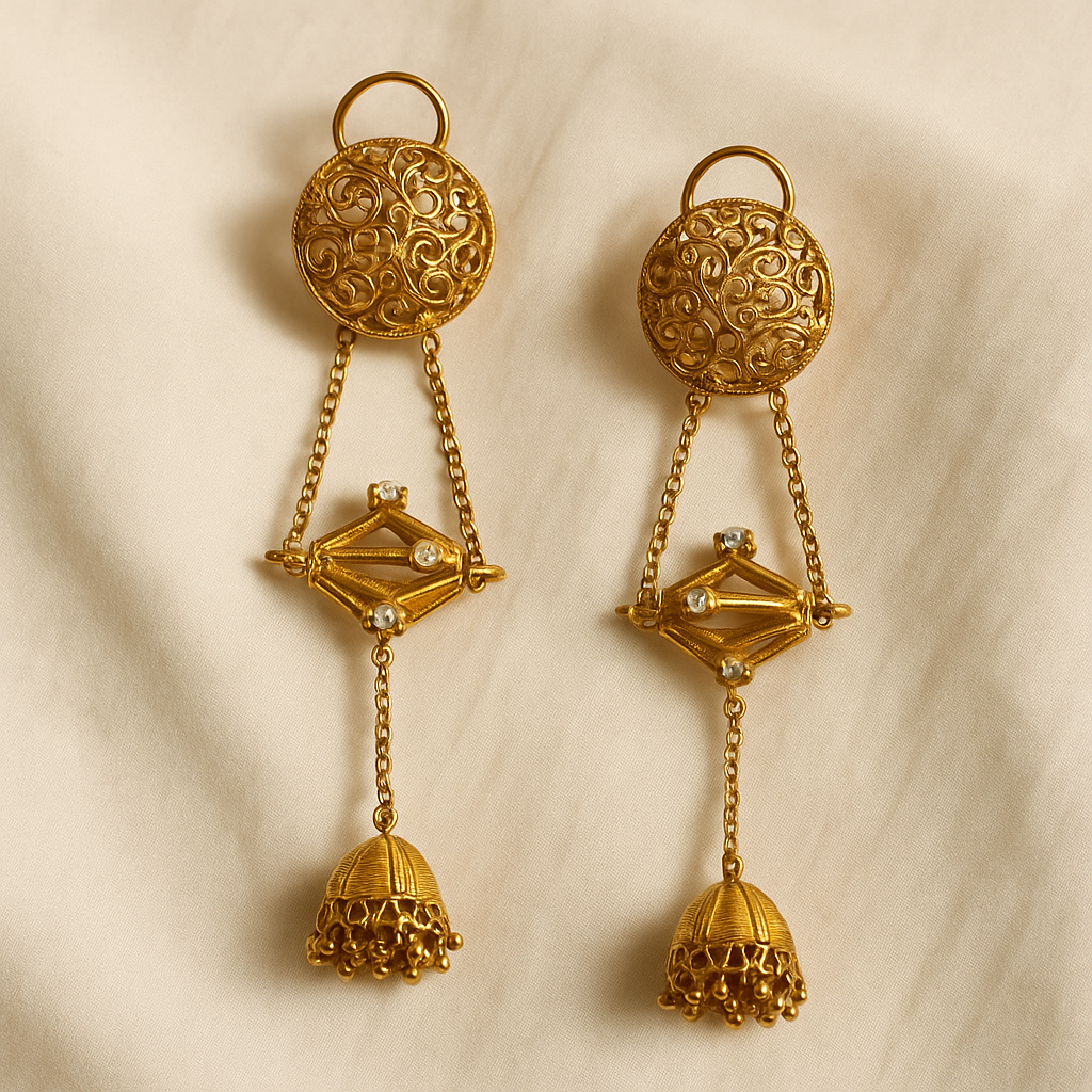 Temple  Gold-Plated Necklace Set