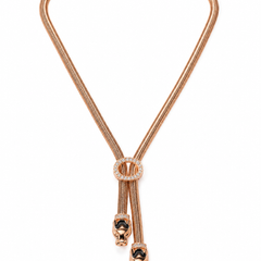 Serpentine Tassel Lariat Necklace