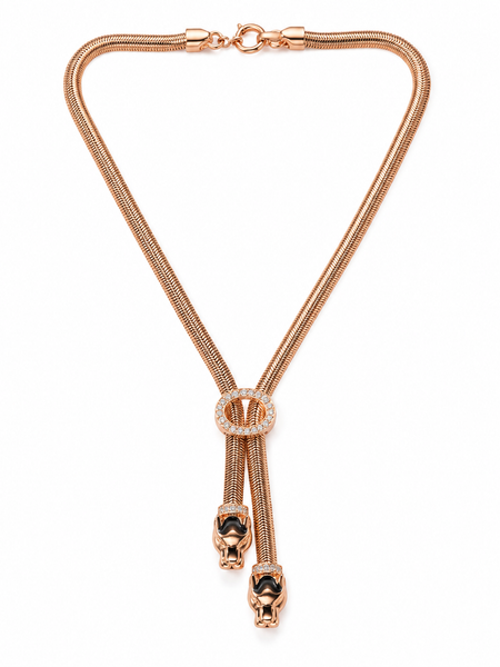 Serpentine Tassel Lariat Necklace