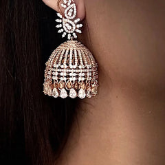 Suroor Rose Dome Jhumkas