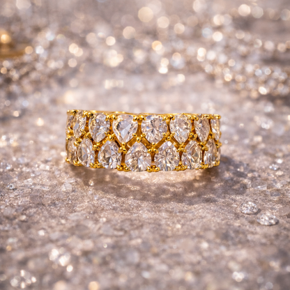 Lumière Crystal Band Ring