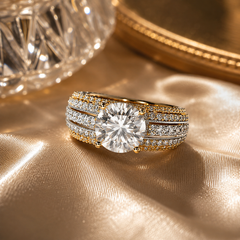 Solitaire Statement Ring