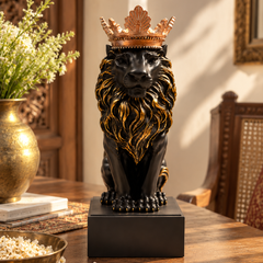 The Maharaja – Crowned Lion Sculpture
