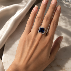 Neel Princess Halo Ring