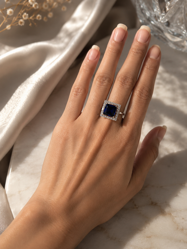Neel Princess Halo Ring