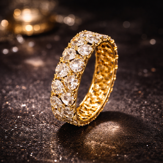 Lumière Crystal Band Ring