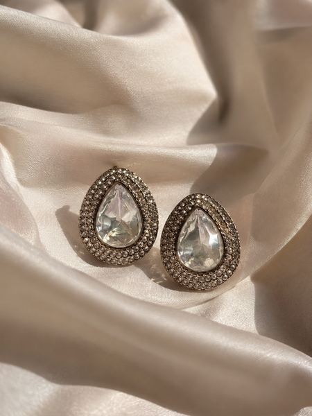 Teardrop Statement Studs