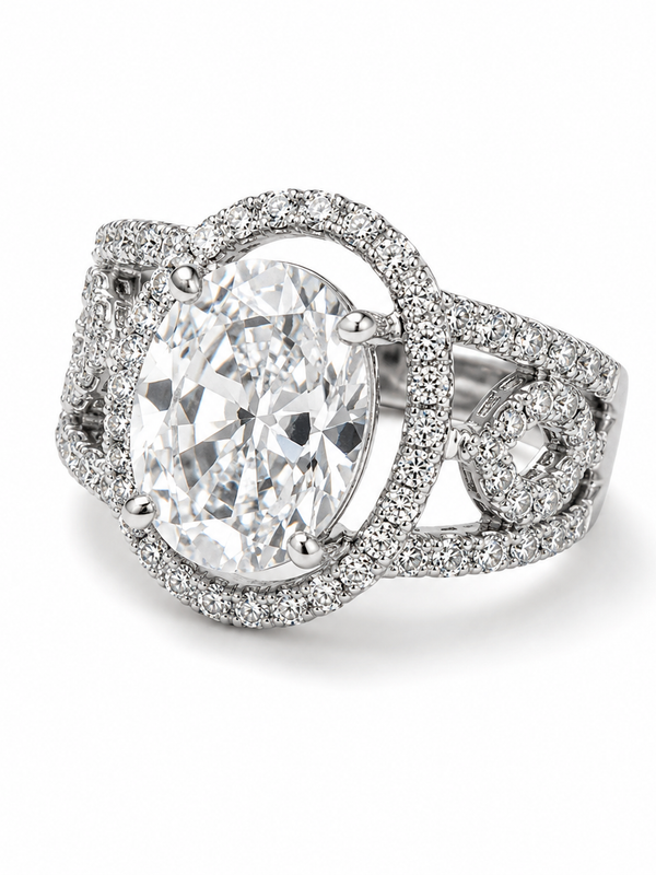 Celeste Oval Statement Ring