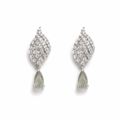 Meher Sage Drop Earrings