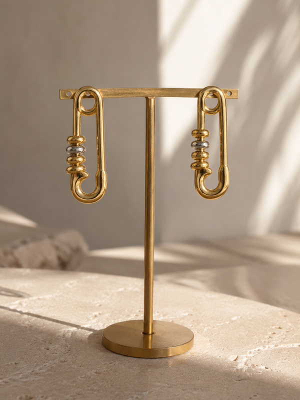 Nova Safety Pin Earrings