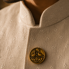 Mayura Heritage Gold Button Cover