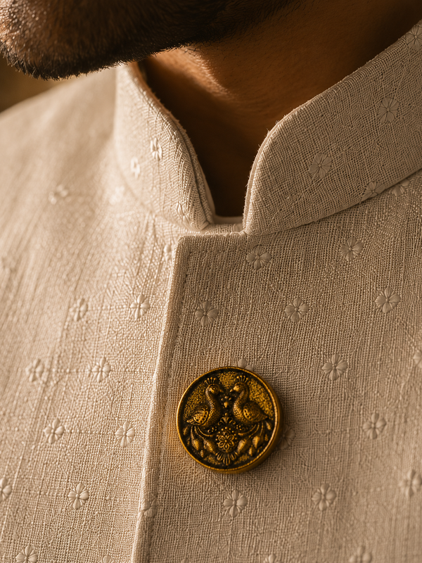 Mayura Heritage Gold Button Cover