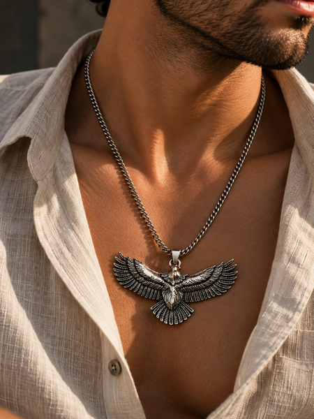 Azaad Eagle Men's Pendant Chain