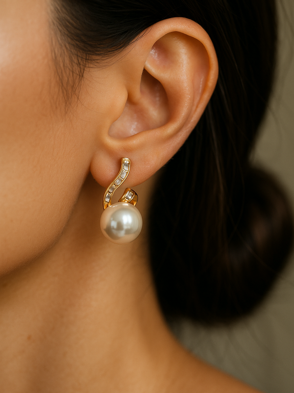 Pearl Whisper Drop Earrings