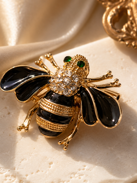 Noir Royale Bee Brooch