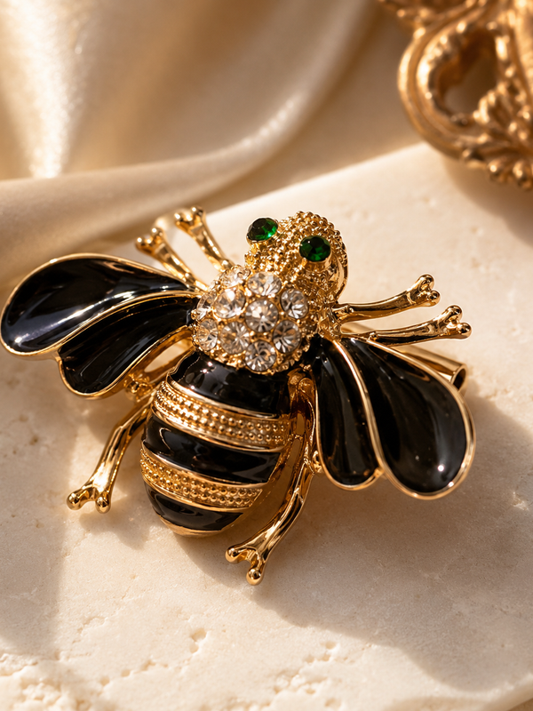 Noir Royale Bee Brooch