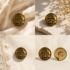 Shivling Shakti Heritage Gold Button Cover
