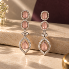 Aurelia Blush Drop Earrings