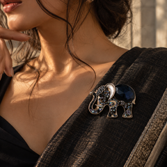 Aira Elephant Brooch