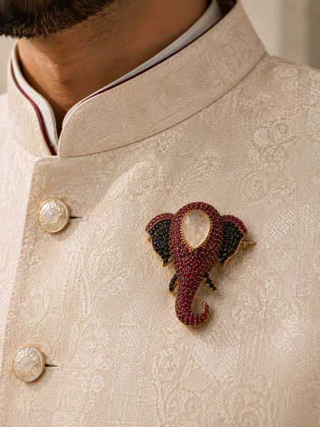 The Rani Elephant Brooch