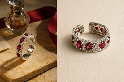 Crimson Royale Ruby Band Ring