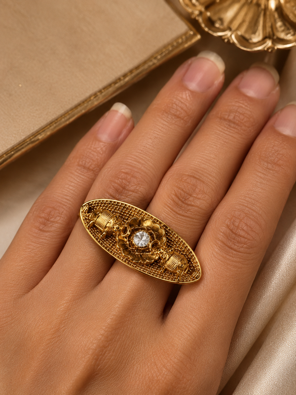Rajasi Elephant Statement Ring