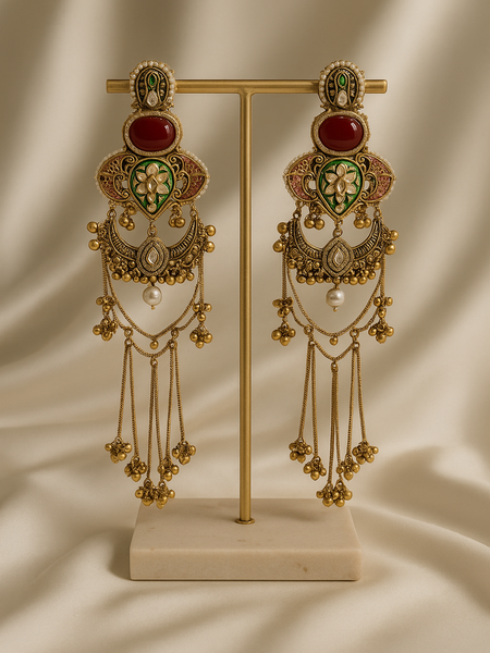 Mughal Charm Statement Earrings