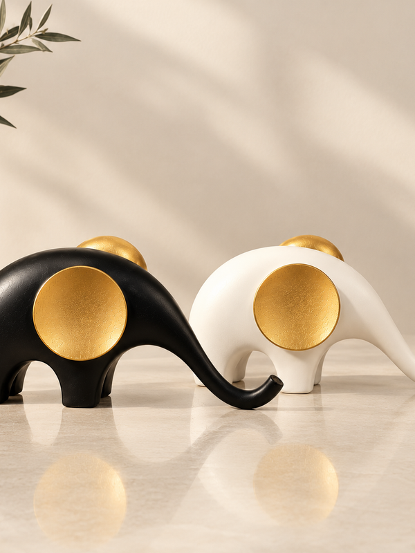 Aira Elephant Sculptures – Set of 2