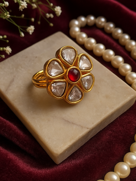 Kumud Kundan Ruby Ring