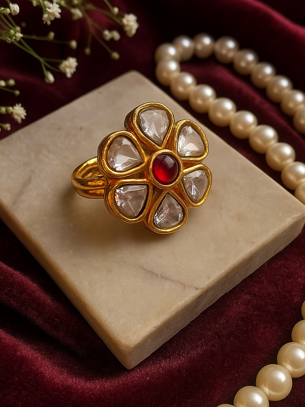Kumud Kundan Ruby Ring