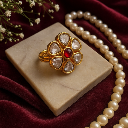 Kumud Kundan Ruby Ring