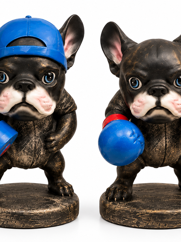 The Knockout Duo – Bulldog Fitness Sculpture Set of 2
