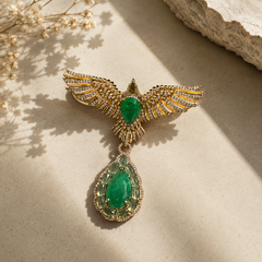 The Emerald Flight Brooch