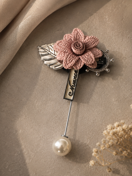 Rosette Bloom Statement Lapel Pin