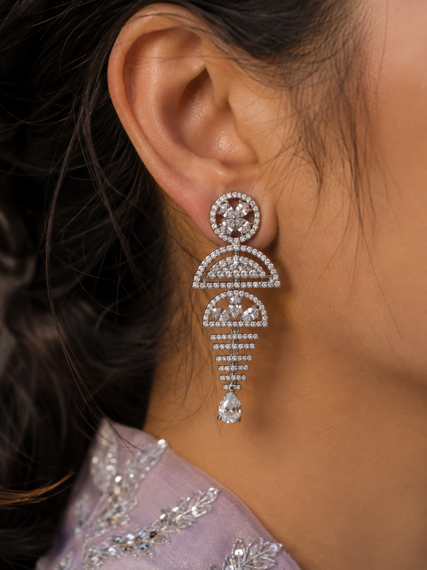 Celeste Crystal Drop Earrings