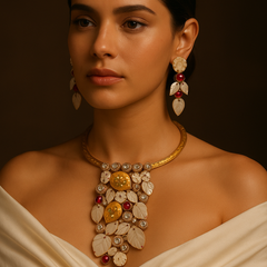 Enchanted Garden Mother of Pearl Necklace Set