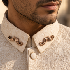 Saanjh Sculpted Collar Pins – Pair