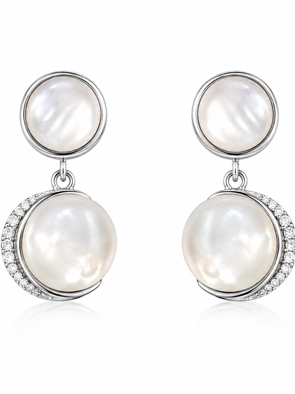 Selene Mother of Pearl Drop Earrings