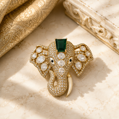 The Maharaja Elephant Statement Brooch